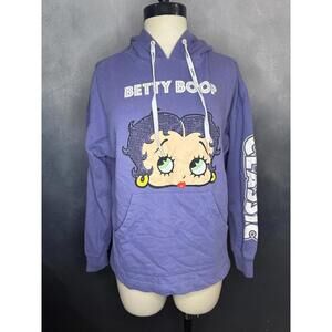 Women's Betty Boop Classic Purple Hoodie
